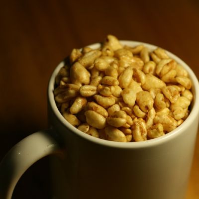 Puodelis kvieciu su medumi